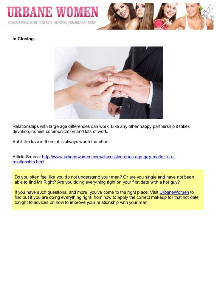 Can relationships with age gaps work